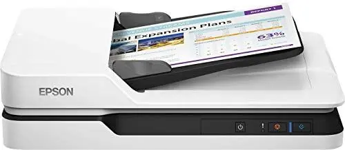 Produktbild: Epson WorkForce DS-1630 DIN A4 Dokumentenscanner (Scanner, kleine Standfläche, Dokumenteneinzug, Duplex, Drei-Pass, 600dpi, USB 3.0)