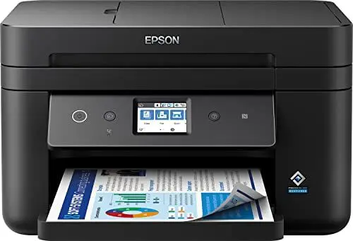 Produktbild: Epson WorkForce WF-2880DWF 4-in-1 Tinten-Multifunktionsgerät (Druck, Scan, Kopie, Fax, ADF, WiFi, Ethernet, NFC, Duplex, Einzelpatronen, DIN A4), inkl. 4 Monate ReadyPrint Flex Tintentarif