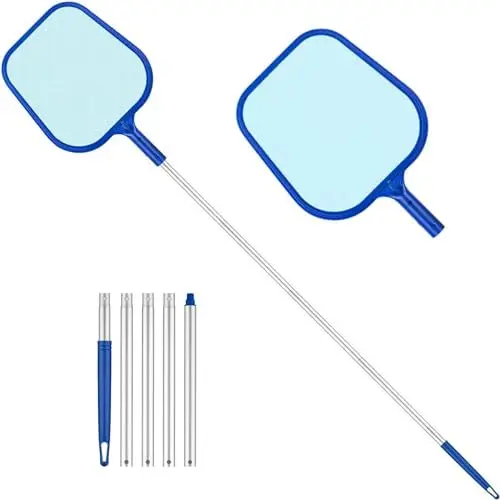 Produktbild: EPULLWUP Kescher Pool,120 cm Teichkescher mit Teleskopstange,Pool Kescher Feinmaschig Algenkescher für Teich, Whirlpools,Pool