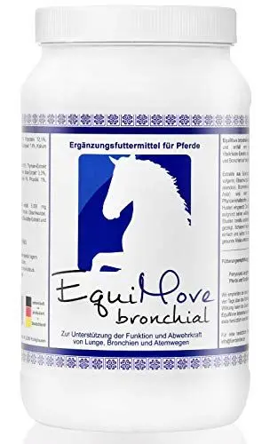 Produktbild: EquiMove bronchial Premium Husten Pellets für Pferde 1,5KG | hochwertiges Ergänzungsfutter zur Beruhigung der Atemwege | Schleimlöser | unterstützt Atem- & Immunfunktion