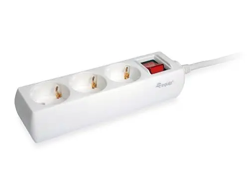 Produktbild: Equip Steckdosenleiste 3-Fach Schuko 1,5m Kabel mit Schalter