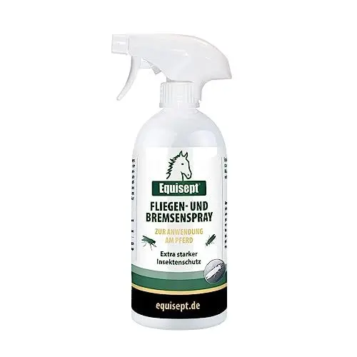 Produktbild: Equisept Fliegenspray & Bremsenspray für Pferde 500ml - Mückenspray, Insektenspray - Von Tierärzten empfohlen - Dopingfrei