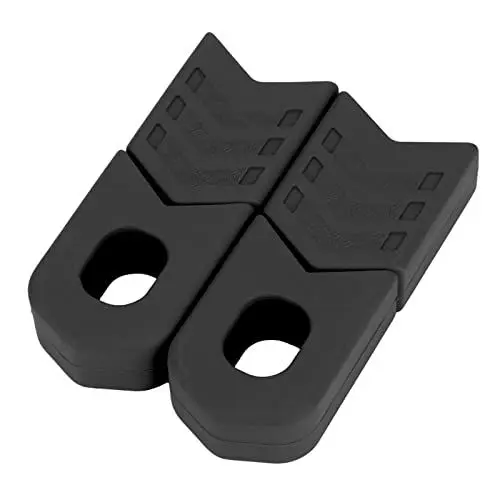 Produktbild: equlup 1 Paar Universal-Kurbelmanschetten, Kurbelmanschettenschutz, Kurbelschutzhülle, Armschutz, Silikon-Fahrradkurbelschutz für E-Bike, Rennrad (Black)