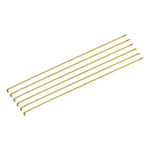 Produktbild: Keenso 36 Stück Stahl-Mountainbike-Fahrradspeichen, 259/261 Mm, Schwarz, Weiß, Blau, Gold, Rot, 5 Farben mit Schwarz, Weiß, Blau, Gold, Rot (Gold)