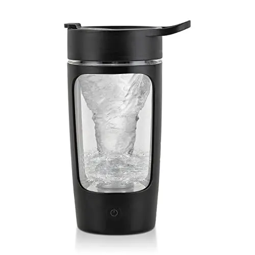 Produktbild: EQURA Elektrischer Shaker Proteinshake, 650ML USB Wiederaufladbar Protein Shake Mixer, Tritan Elektrischer Eiweiß Shaker, BPA-frei