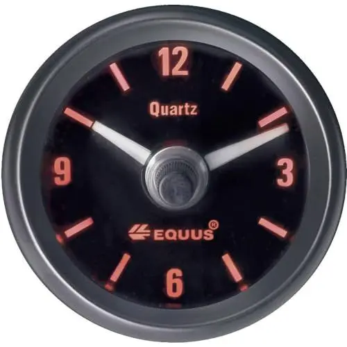 Produktbild: Equus 656789 Kfz Einbauinstrument Quarz-Uhr analog 4 LEDs Blau, Grün, Gelb, Rot 52 mm