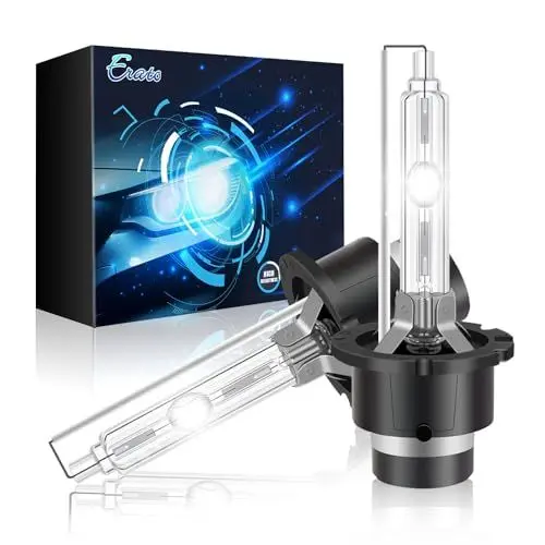 Produktbild: Erato D4S Xenon Brenner HID Scheinwerferbirnen, 6000K 35W Diamond Weißlicht Birnen Entladungslampe Fernlicht 12V Xenon Ersatzlampe Scheinwerfer wasserdicht Auto HID Ersatz Kit,2 Stücke