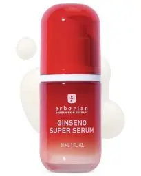 Produktbild: Erborian Ginseng Super Serum - Anti-Falten-Serum - Koreanische Pflege gegen Müdigkeit mit Ginseng-Komplex - Glättet & strafft Weiche Haut - 30 ml