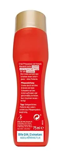 Produktbild: Erdal Pflegeglanz, Schuhpolitur für sofortigen Glanz, mit Mandelöl, farblos, 6er Pack (6 x 75 ml)