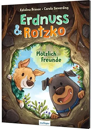 Produktbild: Erdnuss und Rotzko: Plötzlich Freunde | Ein Hunde-Bilderbuch über Rivalität & Freundschaft