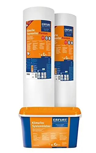 Produktbild: Erfurt KlimaTec Thermovlies Premium Tapete - 2 Rollen 15m² + Kleber