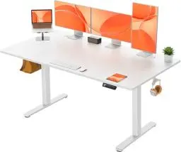 Produktbild: ErGear Elektrisch Höhenverstellbarer Schreibtisch 160x80 cm, Schreibtisch Höhenverstellbar mit 4 Memory-Funktion, Gaming Tisch mit Vierteilige Tischplatte