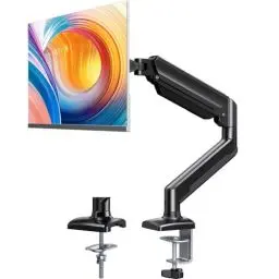 Produktbild: ErGear Monitor Halterung für 13 bis 32 Zoll Bildschirme, Verstellbare Monitorhalterung hält bis zu 10 kg, Gasfeder Monitorarm mit 2 Befestigungsarten, Bildschirmhalterung passend für VESA 75 100