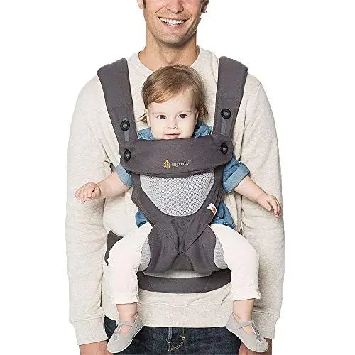 Produktbild: ERGObaby Babytrage bis 20kg, 360 Star Dust 4-Positionen Baby-Tragesystem, Kindertrage Rückentrage Bauchtrage