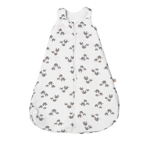 Produktbild: Ergobaby Baby-Schlafsack Winter Neugeborene 56-62 Baumwolle, Winterschlafsack Baby 0-6 Monate TOG 2.5, Elephant