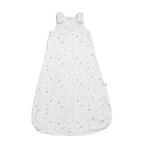 Produktbild: Ergobaby Baby Schlafsack Sommer Neugeborene 56-62 Baumwolle, Sommerschlafsack Babyschlafsack 0-6 Monate 0.5 TOG, Silver Moons