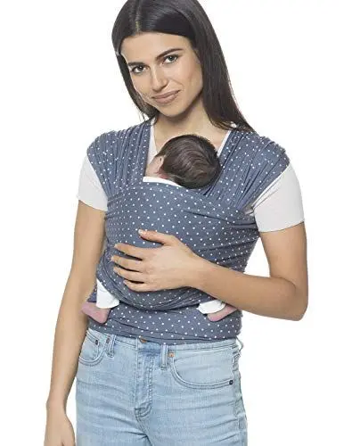 Produktbild: Ergobaby Babytragetuch für Neugeborene ab Geburt bis 11kg, Baby Blue Tragetuch Elastisch, Sling Wickeltuch 100% Viskose, Blau