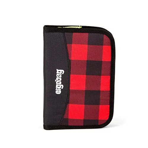 Produktbild: ERGOBAG LumBearjack Federmäppchen, 21 cm, 1.1 L, Black Red Checks