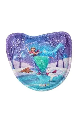 Produktbild: ergobag Funkel Klettie Motivwelt Themenwelt Klettflächen Sammelspaß Individualisierung Schlittschuhprinzessin - Lila