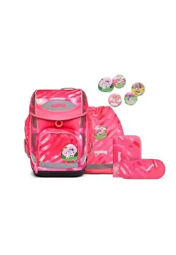 Produktbild: ergobag cubo Set ergonomischer Schulranzen, Vorgänger-Kollektion, klassisch 5-teilig 1. Klasse Grundschule
