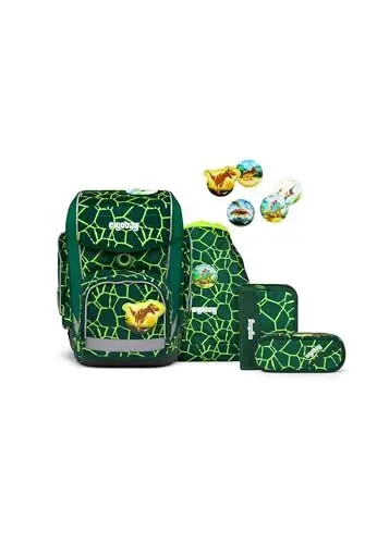 Produktbild: ergobag cubo Set ergonomischer Schulrucksack, Set 5-teilig, BärRex - Grün