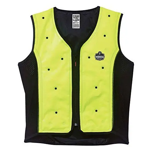 Produktbild: Ergodyne Trockene Verdunstungsfördernde Kühlweste Chill-Its 6685, Lime, XL