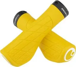 Produktbild: Ergon – GA3 Fahrradgriff | Ergonomisch mit Mini-Wing | MTB, All Mountain, Trail | Regular | Large | Yellow Mellow