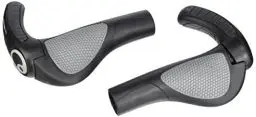 Produktbild: Ergon - GP3 Lock-on Fahrradgriffe | Regular kompatibel | für Touring und MTB Fahrräder | Small | Schwarz/Grau