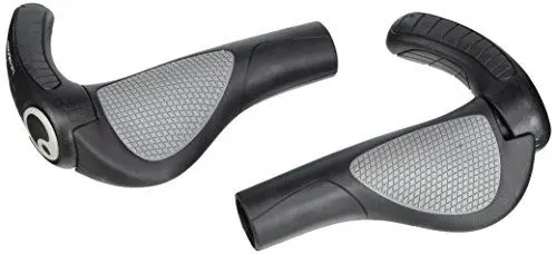 Produktbild: Ergon - GP3 Lock-on Fahrradgriffe | Regular kompatibel | für Touring und MTB Fahrräder | Small | Schwarz/Grau