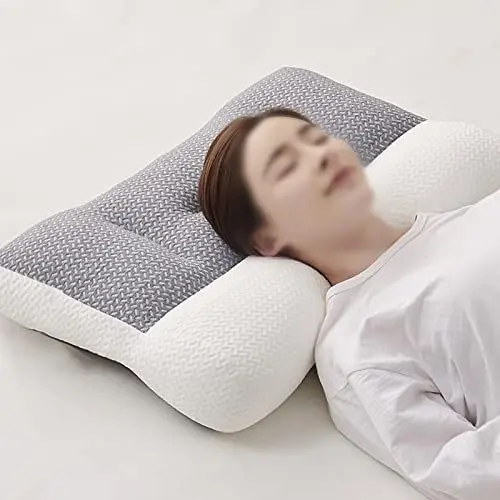 Produktbild: Ergonomisches Kopfkissen, Nackenstützkissen für Seiten-, Rücken- und Bauchschläfer,erfrischt aufwachen ohne Nackenschmerzen, Antischnarch-Kissen,Nackenkissen orthopädisch,Dicker Abschnitt,Komfortabler