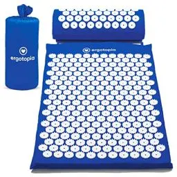 Produktbild: Ergotopia Akupressurmatte zur wohltuenden Entspannung/Massagematte für ruhige Momente und bessere Durchblutung/Inklusive Akupressurkissen