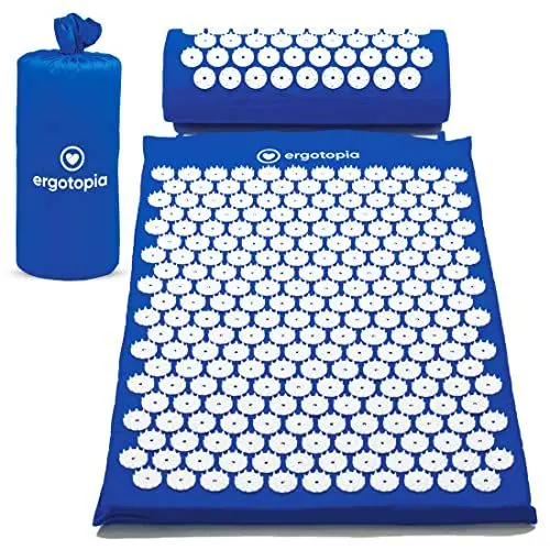 Produktbild: Ergotopia Akupressurmatte zur wohltuenden Entspannung/Massagematte für ruhige Momente und bessere Durchblutung/Inklusive Akupressurkissen