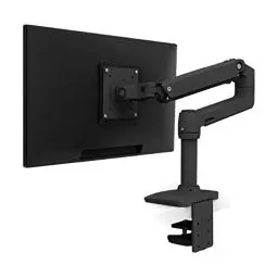 Produktbild: ERGOTRON LX Monitor Halterung in Schwarz, Tischbefestigung – Monitor Arm mit patentierter CF-Technologie für Bildschirme bis 34 Zoll, 3.2–11.3 kg und VESA-Standard