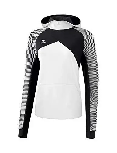 Produktbild: ERIMA Damen Sweatshirt Premium One 2.0 Kapuzensweat, weiß/schwarz/weiß, 40, 1071819