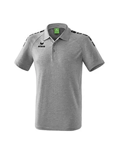 Produktbild: ERIMA Erwachsene Poloshirt Essential 5-C, grau melange/schwarz, L, 2111907