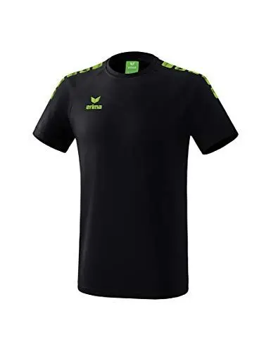 Produktbild: ERIMA Erwachsene T-shirt Essential 5-C, schwarz/green gecko, L, 2081939