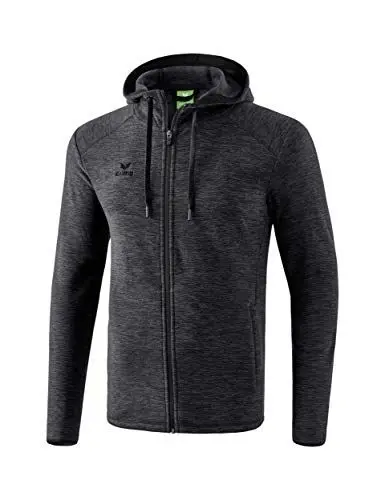 Produktbild: Erima Unisex Kinder Basic Fleecejacke, Schwarz Melange, 164 EU