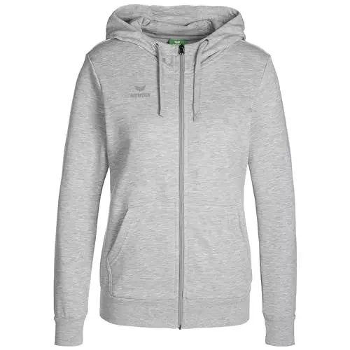 Produktbild: Erima Damen Basic Kapuzensweat Jacke, Grau Melange, 44