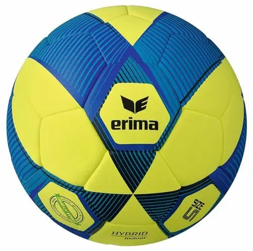 Produktbild: Erima Unisex – Erwachsene HYBRID Indoor Fußball (7192413), gelb/New royal, 5