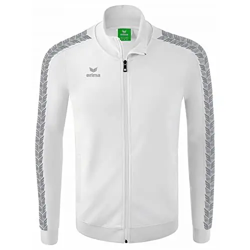 Produktbild: Erima Herren Essential Team Tracktop Jacke (2032211), weiß/monument grey, M