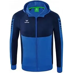 Produktbild: Erima Herren Six Wings Trainingsjacke mit Kapuze (1032206), new royal/new navy, XL