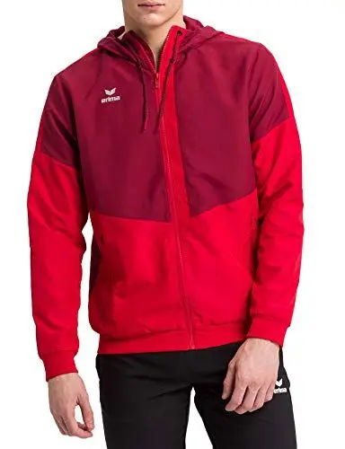 Produktbild: Erima Herren Squad Tracktop Trainingsjacke, Bordeaux/rot, XL