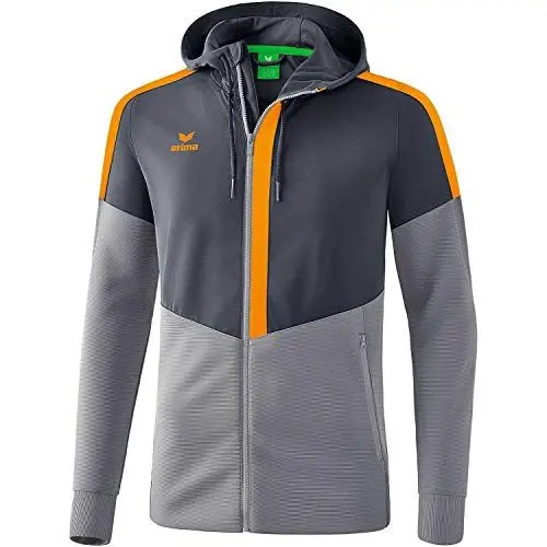 Produktbild: Erima Herren Squad Trainings Jacke (1032048), slate grey/monument grey/new orange, L