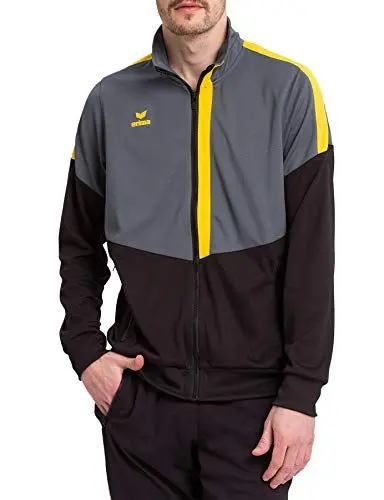 Produktbild: Erima Herren Squad Worker Jacke, Slate Grey/schwarz/gelb, XL