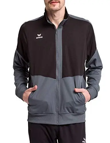 Produktbild: Erima Herren Squad Worker Jacke, schwarz/Slate Grey, L