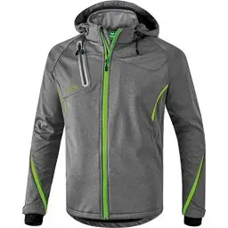 Produktbild: Erima Herren softshelljakke Function, Grau Melange/Green Gecko, M EU