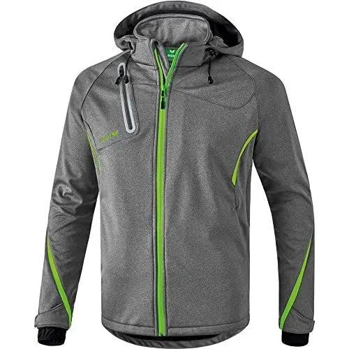 Produktbild: Erima Herren softshelljakke Function, Grau Melange/Green Gecko, M EU