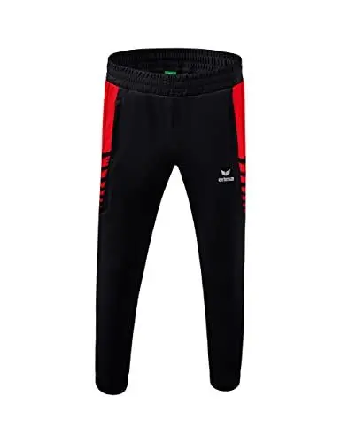 Produktbild: Erima Kinder Six Wings funktionelle Trainingshose, schwarz/rot, 164