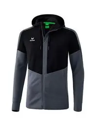 Produktbild: Erima Kinder Squad Trainings Jacke, schwarz/Slate Grey, 164
