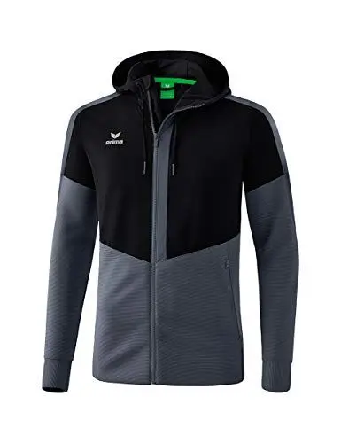 Produktbild: Erima Kinder Squad Trainings Jacke, schwarz/Slate Grey, 164